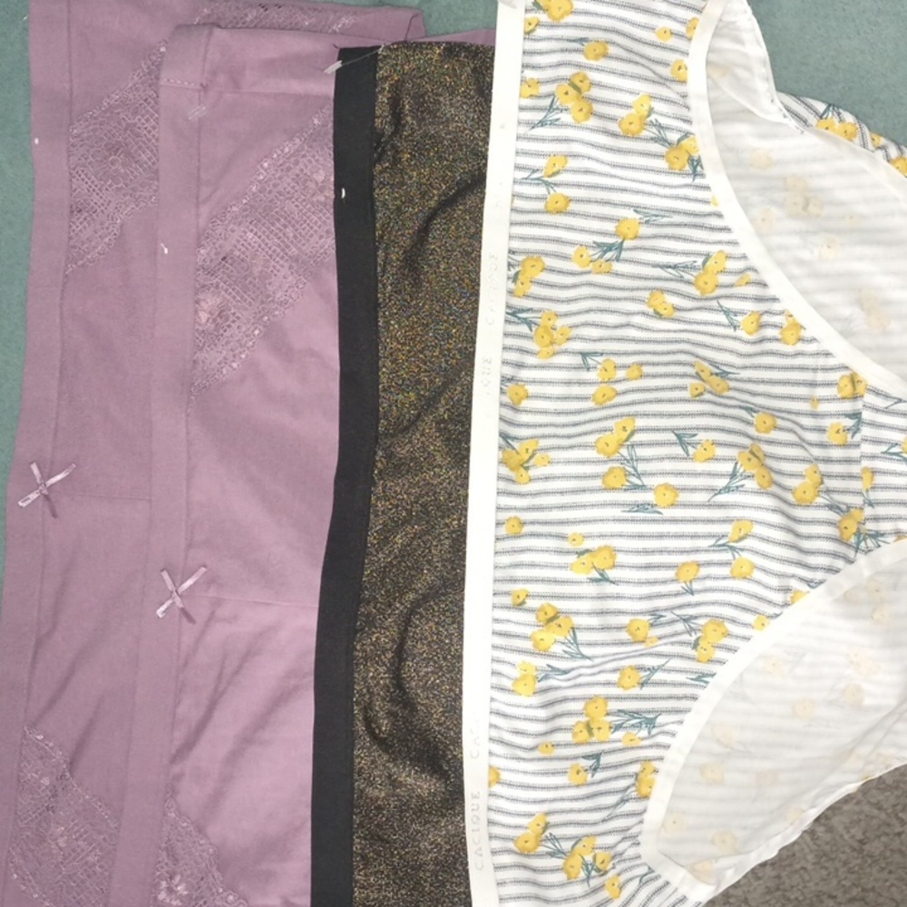 Panties Set 4 Cacique 26/28 4X- Boyshort Hipster Panty New Plus Size Lane Bryant